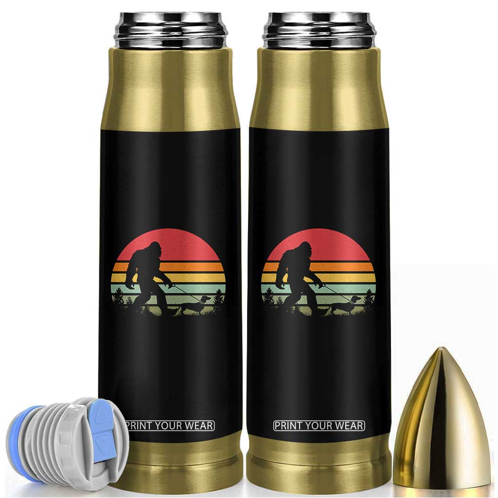 Retro Bigfoot Walking Dachshund Bullet Tumbler Funny Doxie Wiener Dog Walker Vintage 70s 80s TS10 Black Print Your Wear