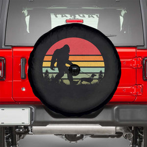 Retro Bigfoot Walking Dachshund Spare Tire Cover Funny Doxie Wiener Dog Walker Vintage 70s 80s TS10 Black Print Your Wear