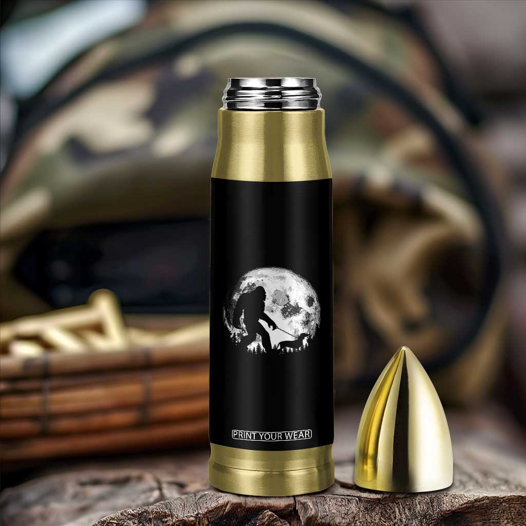 Bigfoot Walking Dachshund Bullet Tumbler Funny Doxie Wiener Sasquatch Night Stroll Full Moon TS10 Print Your Wear