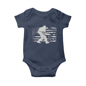 Bigfoot Gun Owner Baby Onesie Camo US American Flag Sasquatch Rifle TS10 Navy Print Your Wear