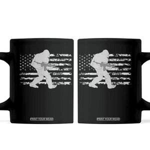 Bigfoot Gun Owner Coffee Mug Camo US American Flag Sasquatch Rifle TS10 Black Print Your Wear