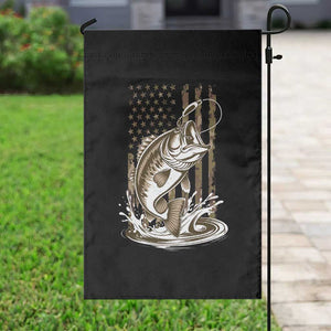 Fishing Camo Garden Flag Bass Fish American Flag Boy Men Fisherman Gift TS10 Print Your Wear