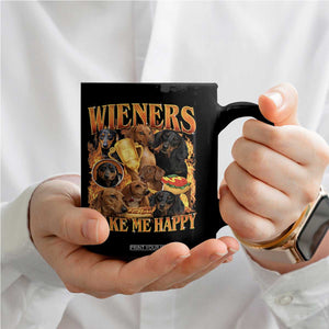 Funny Wiener Dog Coffee Mug Vintage Bootleg Gift For Dachshund Lover TS10 Print Your Wear