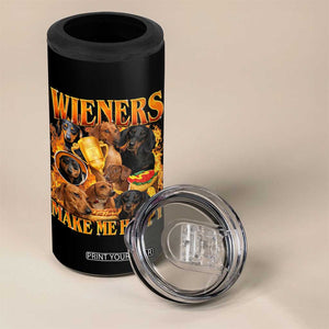 Funny Wiener Dog 4 in 1 Can Cooler Tumbler Vintage Bootleg Gift For Dachshund Lover TS10 Print Your Wear