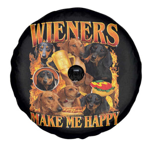 Funny Wiener Dog Spare Tire Cover Vintage Bootleg Gift For Dachshund Lover TS10 Print Your Wear