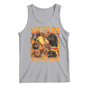 Funny Wiener Dog Tank Top Vintage Bootleg Gift For Dachshund Lover TS10 Athletic Heather Print Your Wear