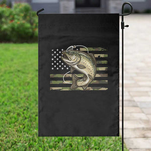 Camo Bass Fishing Garden Flag Patriotic US Flag Fisherman TS10 Print Your Wear