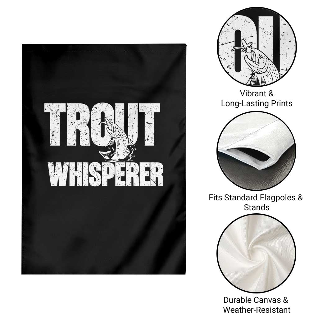 Trout Fishing Garden Flag Funny Fishing Fisherman Trout Whisperer Gift TS10 Print Your Wear