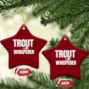 Trout Fishing Ceramic Ornament Funny Fishing Fisherman Trout Whisperer Gift TS10 Print Your Wear
