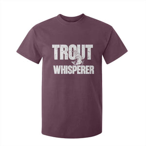 Trout Fishing T Shirt For Kid Funny Fishing Fisherman Trout Whisperer Gift TS10 Maroon Print Your Wear