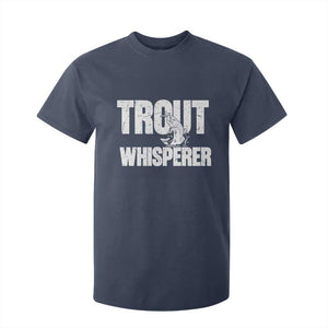 Trout Fishing T Shirt For Kid Funny Fishing Fisherman Trout Whisperer Gift TS10 Navy Print Your Wear