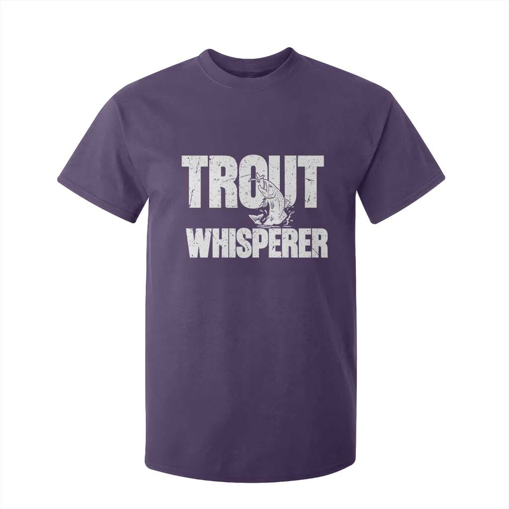 Trout Fishing T Shirt For Kid Funny Fishing Fisherman Trout Whisperer Gift TS10 Purple Print Your Wear
