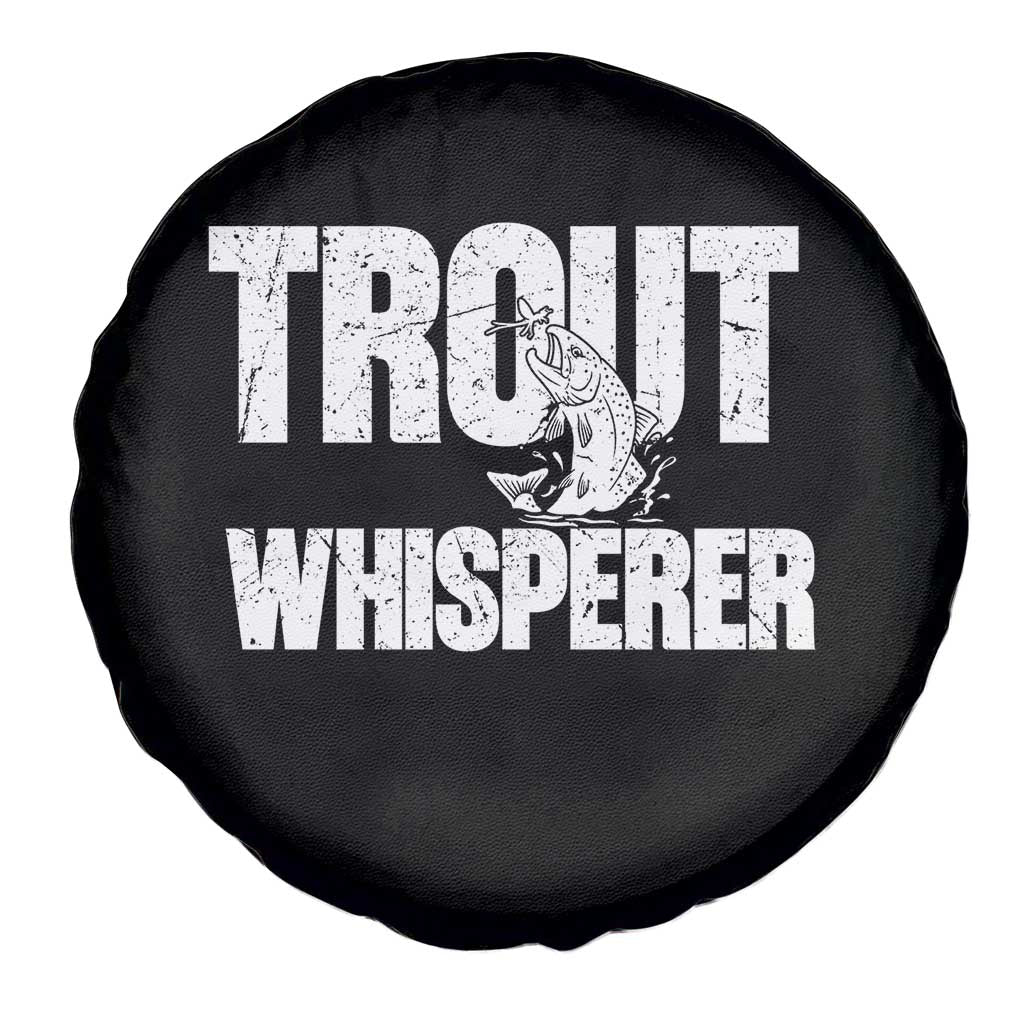 Trout Fishing Spare Tire Cover Funny Fishing Fisherman Trout Whisperer Gift TS10 Print Your Wear