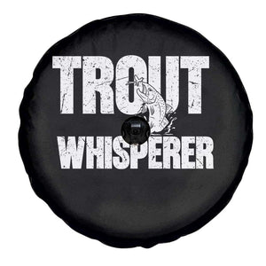 Trout Fishing Spare Tire Cover Funny Fishing Fisherman Trout Whisperer Gift TS10 Print Your Wear