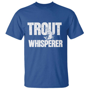 Trout Fishing T Shirt Funny Fishing Fisherman Trout Whisperer Gift TS10 Royal Blue Print Your Wear