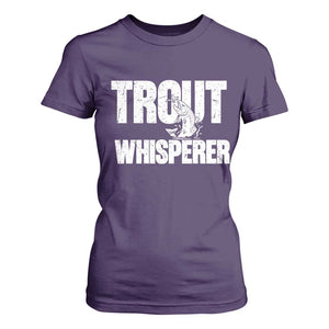Trout Fishing T Shirt For Women Funny Fishing Fisherman Trout Whisperer Gift TS10 Purple Print Your Wear