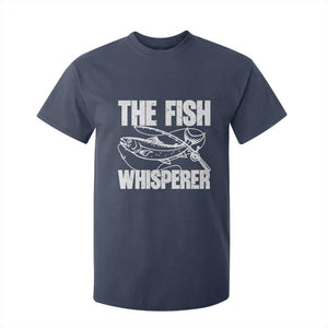 Funny Fishing T Shirt For Kid The Fish Whisperer Lake Life Gift For Fishermen Dads TS10 Navy Print Your Wear