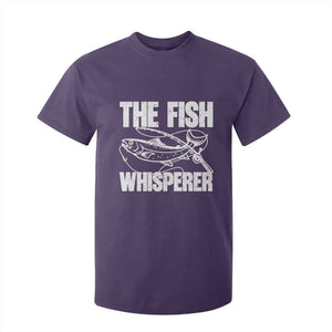 Funny Fishing T Shirt For Kid The Fish Whisperer Lake Life Gift For Fishermen Dads TS10 Purple Print Your Wear