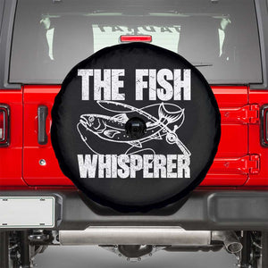 Funny Fishing Spare Tire Cover The Fish Whisperer Lake Life Gift For Fishermen Dads TS10 Black Print Your Wear