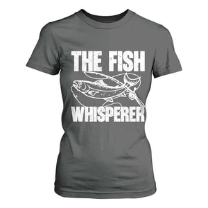 Funny Fishing T Shirt For Women The Fish Whisperer Lake Life Gift For Fishermen Dads TS10 Dark Heather Print Your Wear
