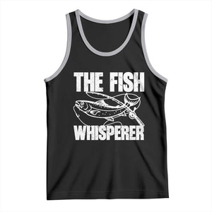 Funny Fishing Tank Top The Fish Whisperer Lake Life Gift For Fishermen Dads TS10 Black Athletic Heather Print Your Wear