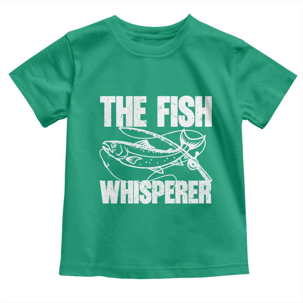 Funny Fishing Toddler T Shirt The Fish Whisperer Lake Life Gift For Fishermen Dads TS10 Irish Green Print Your Wear