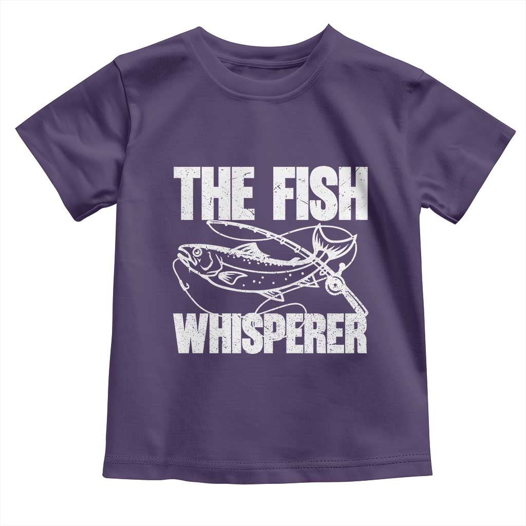 Funny Fishing Toddler T Shirt The Fish Whisperer Lake Life Gift For Fishermen Dads TS10 Purple Print Your Wear