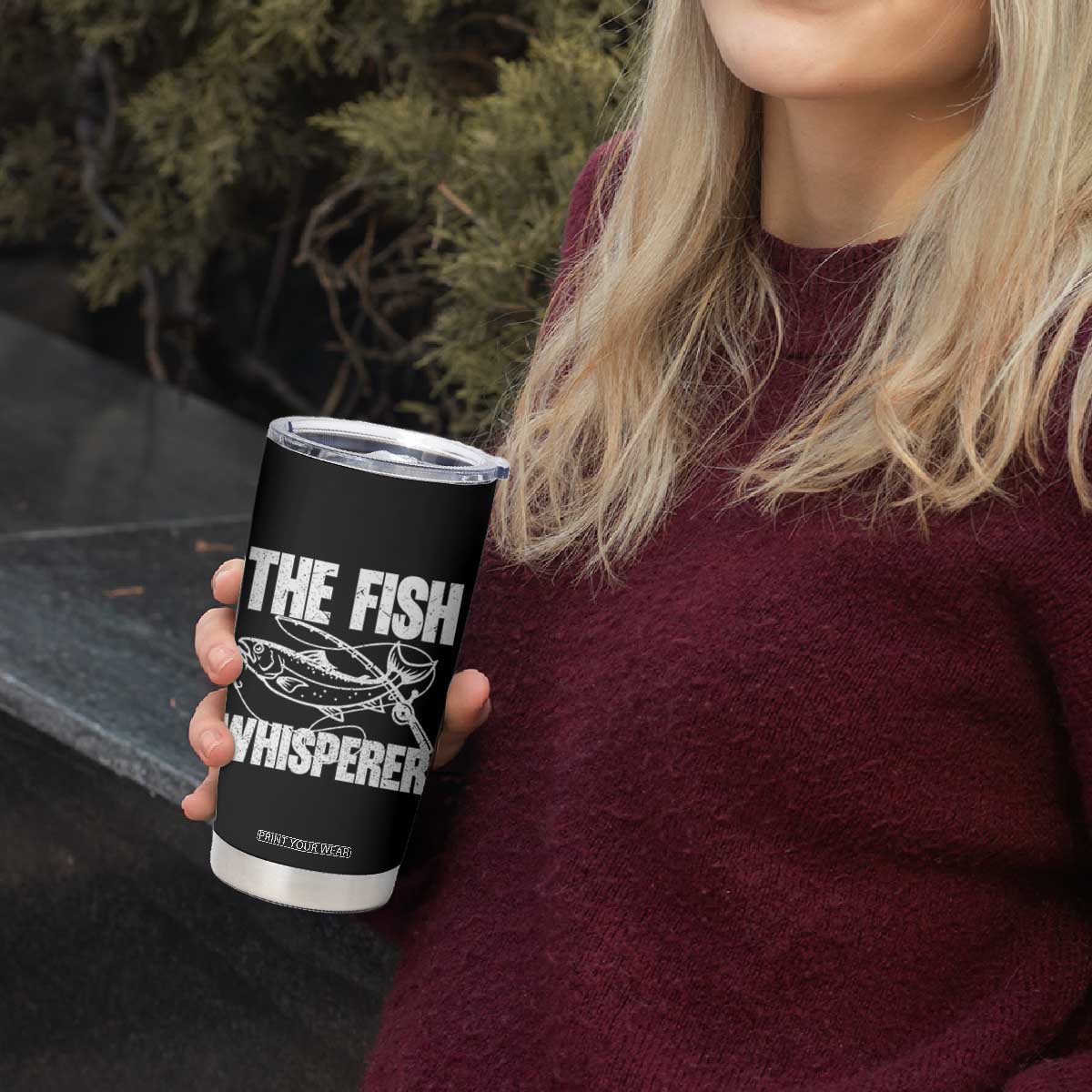 Funny Fishing Tumbler Cup The Fish Whisperer Lake Life Gift For Fishermen Dads TS10 Print Your Wear