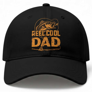 Reel Cool Dad Baseball Cap Funny Fishing Fisherman Fathers Day TS10 Print Your Wear