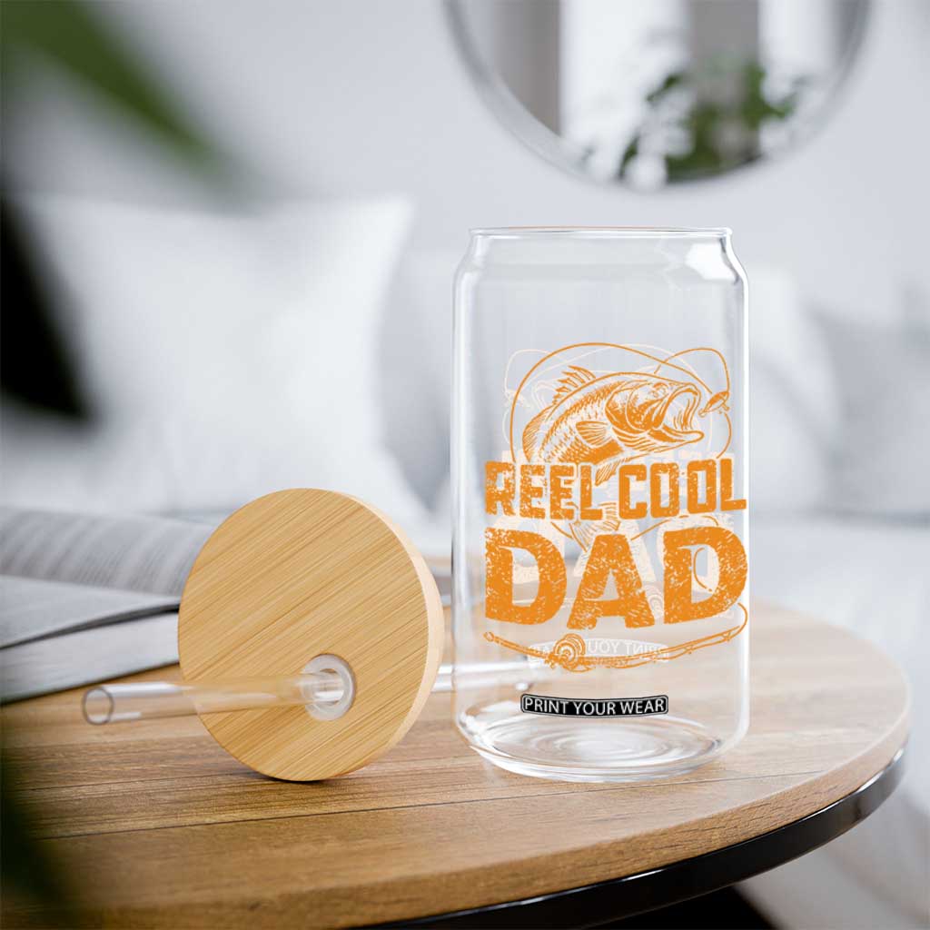 Reel Cool Dad Glass Can Funny Fishing Fisherman Fathers Day TS10 Print Your Wear