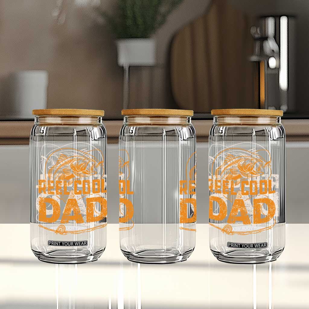 Reel Cool Dad Glass Can Funny Fishing Fisherman Fathers Day TS10 Print Your Wear