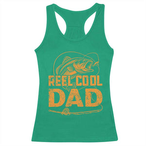 Reel Cool Dad Racerback Tank Top Funny Fishing Fisherman Fathers Day TS10 Irish Green Print Your Wear