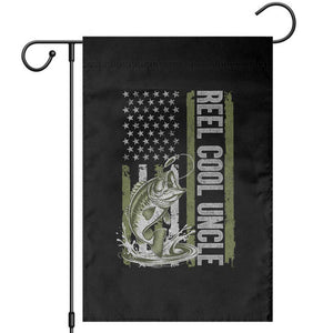 Uncle Fishing Garden Flag Reel Cool Uncle Fisherman US Flag TS10 Black Print Your Wear