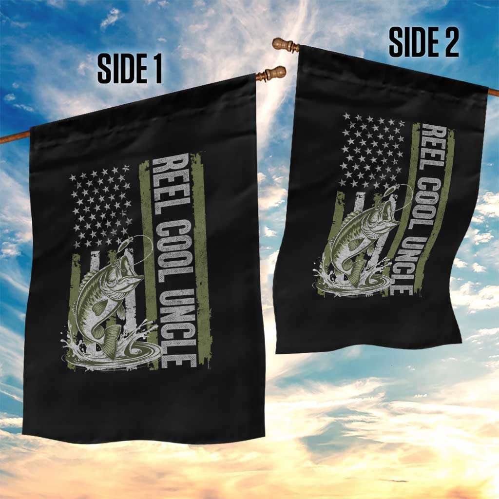 Uncle Fishing Garden Flag Reel Cool Uncle Fisherman US Flag TS10 Print Your Wear