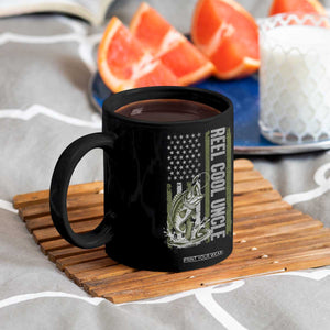 Uncle Fishing Coffee Mug Reel Cool Uncle Fisherman US Flag TS10 Print Your Wear