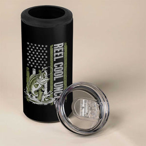 Uncle Fishing 4 in 1 Can Cooler Tumbler Reel Cool Uncle Fisherman US Flag TS10 Print Your Wear