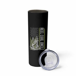 Uncle Fishing Skinny Tumbler Reel Cool Uncle Fisherman US Flag TS10 Print Your Wear