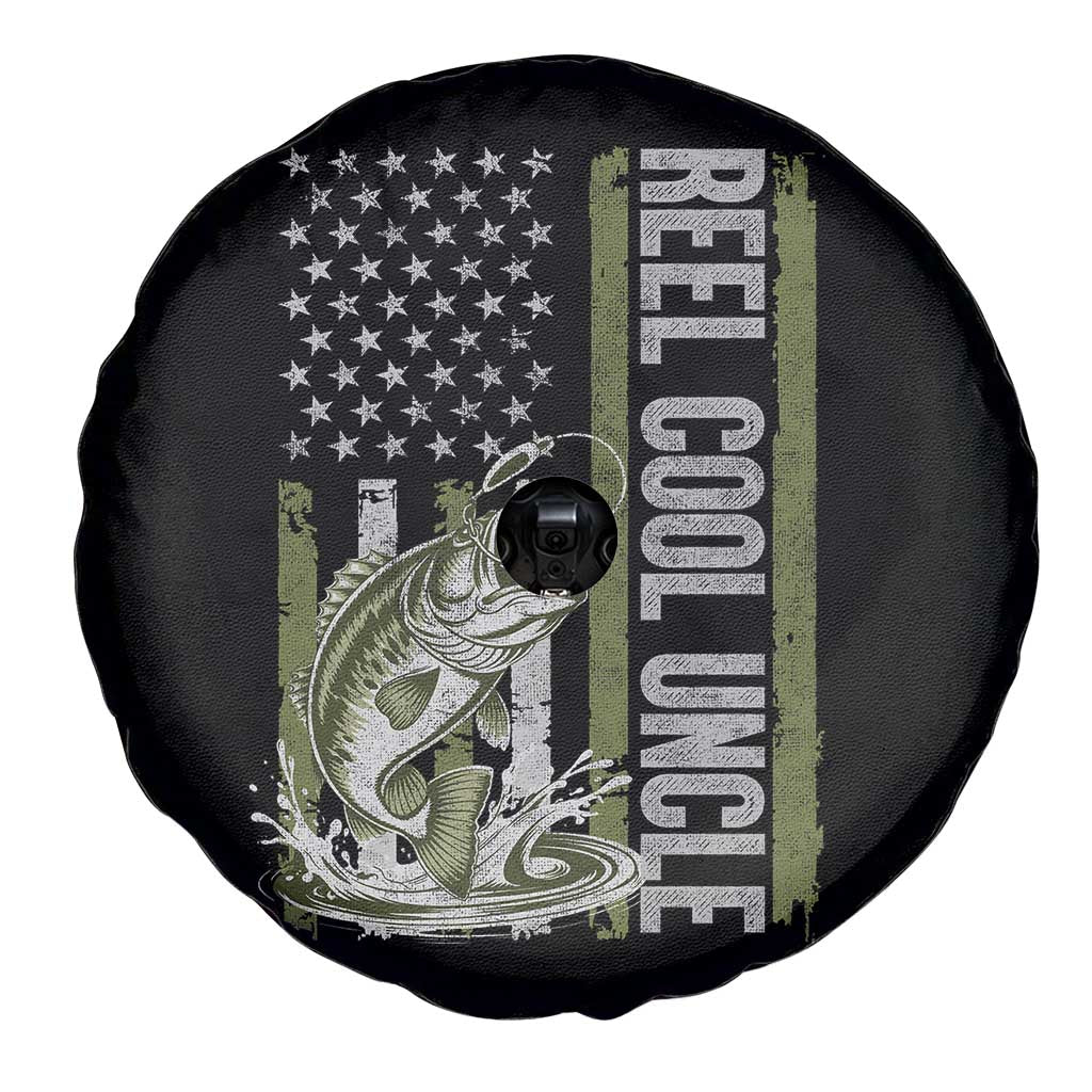 Uncle Fishing Spare Tire Cover Reel Cool Uncle Fisherman US Flag TS10 Print Your Wear