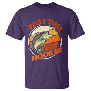 Part Time Hooker T Shirt - Retro Funny Fishing TS10 Purple Print Your Wear
