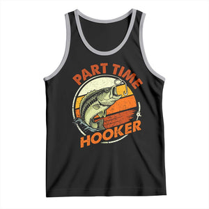 Part Time Hooker Tank Top Retro Funny Fishing TS10 Black Athletic Heather Print Your Wear