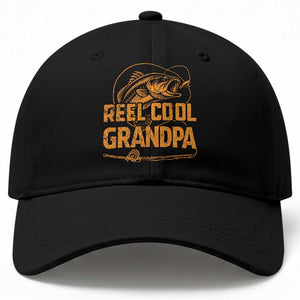 Reel Cool Grandpa Baseball Cap Funny Fishing Fisherman Fathers Day TS10 Print Your Wear