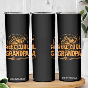 Reel Cool Grandpa Skinny Tumbler Funny Fishing Fisherman Fathers Day TS10 Print Your Wear