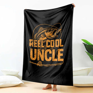 Reel Cool Uncle Throw Blanket Funny Fishing Fisherman Fathers Day TS10 Print Your Wear