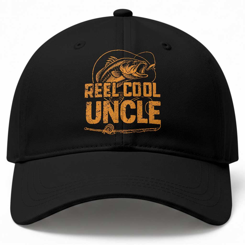 Reel Cool Uncle Baseball Cap Funny Fishing Fisherman Fathers Day TS10 Print Your Wear