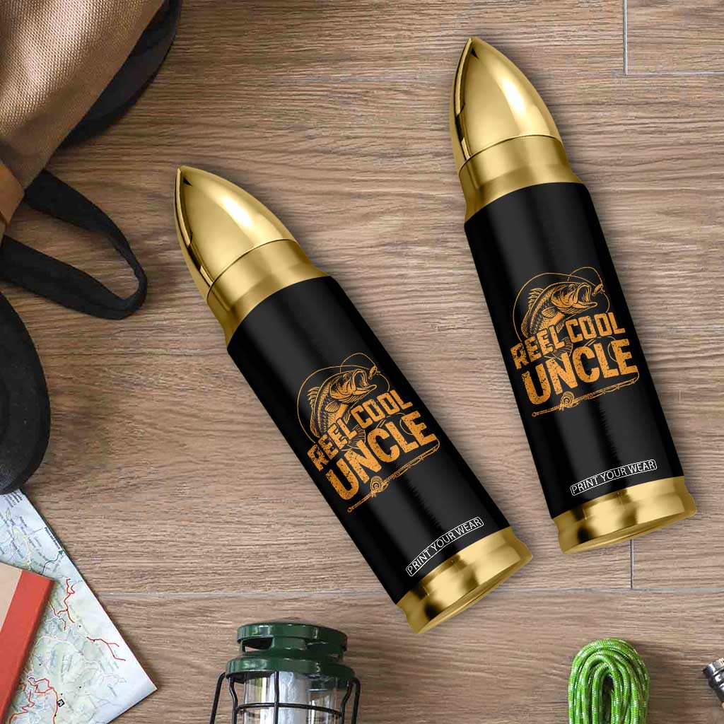 Reel Cool Uncle Bullet Tumbler Funny Fishing Fisherman Fathers Day TS10 Print Your Wear