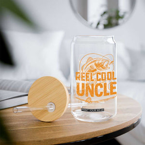 Reel Cool Uncle Glass Can Funny Fishing Fisherman Fathers Day TS10 Print Your Wear