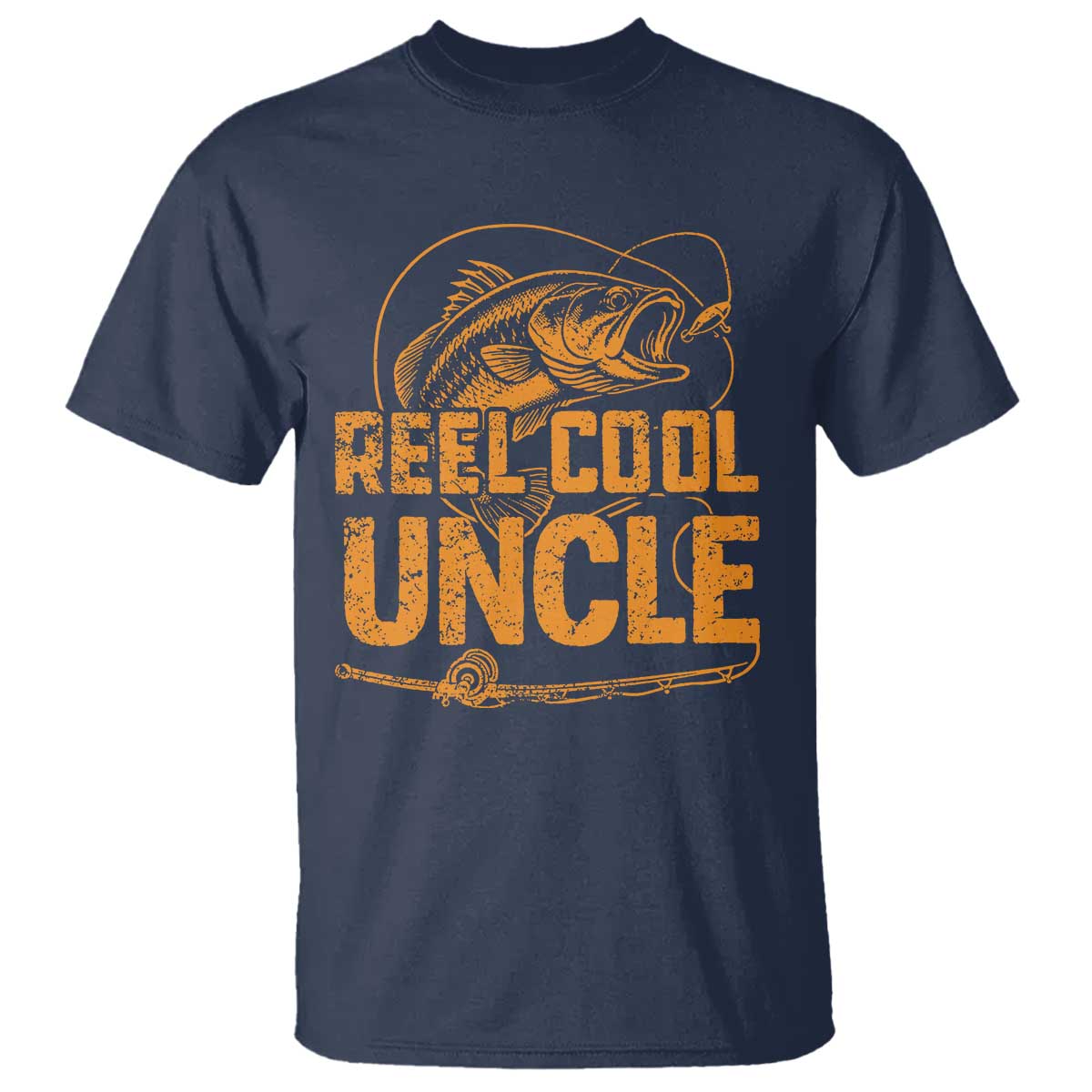 Reel Cool Uncle T Shirt Funny Fishing Fisherman Fathers Day TS10 Navy Print Your Wear