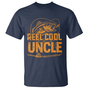 Reel Cool Uncle T Shirt Funny Fishing Fisherman Fathers Day TS10 Navy Print Your Wear