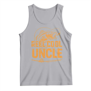 Reel Cool Uncle Tank Top Funny Fishing Fisherman Fathers Day TS10 Athletic Heather Print Your Wear