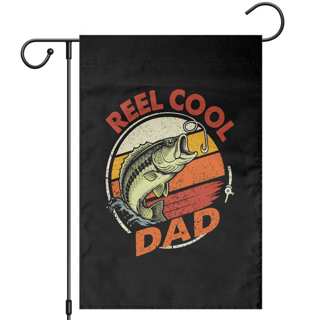 Reel Cool Dad Garden Flag Funny Fathers Day Fishing Lover Fisherman TS10 Black Print Your Wear